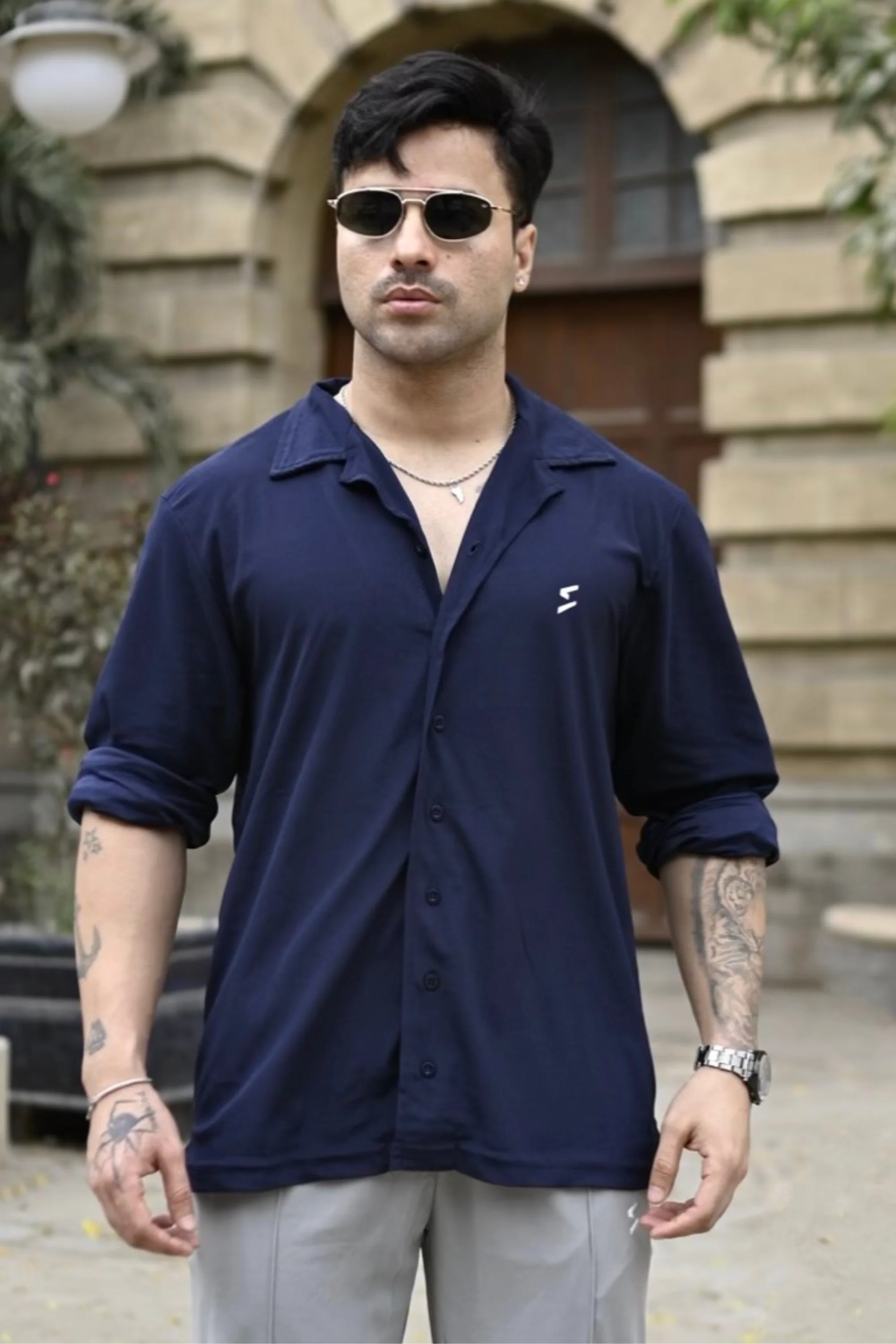 SPD Navy Essential Button Up Shirt - Image 2